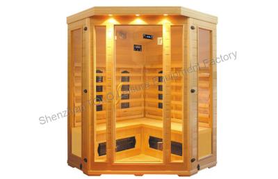 China Bench carbon fiber sauna cabin , electric 4 person sauna for outdoor for sale