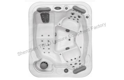 China Jacuzzi double ended whirlpool bath Tubs Outdoor Spa for 3 People for sale