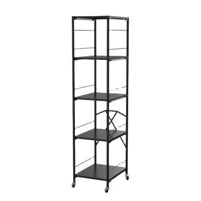 China Sustainable Fashion Metal Vegetable Storage Rack High End Revolving Shelf for sale