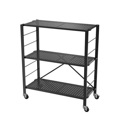 China Cheap viable eminent promotion shelf kitchen storage revolving shelves with wheels for sale