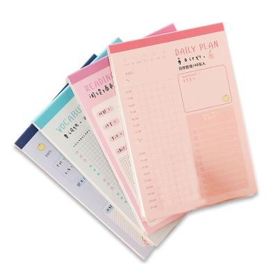 China Custom Logo Mini Sticky Notes Personalized Pocket Daily Weekly Monthly Planner Memo Pads for sale