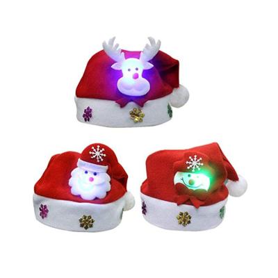 China Christmas Kids Adult Led Christmas Hat Reindeer Snowman Christmas Gifts Hat Santa Claus Hat For Christmas for sale