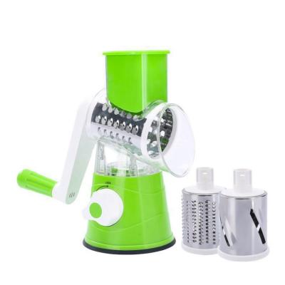 China Multi Viable Function Dicer Tool Kit Veggie Manual Cutter Slicer Revolving Food Slicer Food Slicer Garlic Cleaver for sale