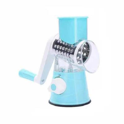 China Sustainable Kitchen Tools 3 in 1 Hand Cranked Vegetable Vegetable Chopper Slicer Stainless Steel Rotary Drum Cutter Vegetable Cutter for sale