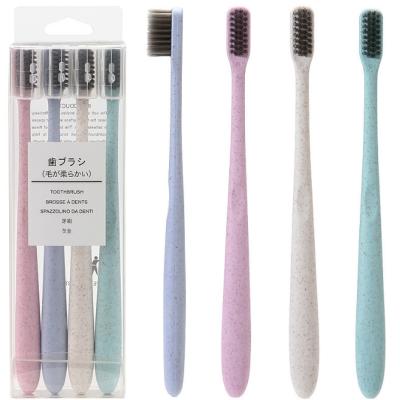 China 100%Biodegradable Toothbrush 100%Biodegradable For Home And Travel for sale