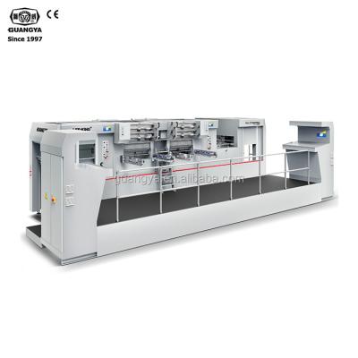 China paper cutting & Hot Foil Stamping Machine LK2-106MT High Efficient Double Press Automatic Foil Stamping And Die Cutting Machine 2 Station In One Pass for sale