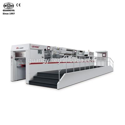 China paper cutting & Foil Stamping Gold Foil Printing Bronzer Double-press One Hot Die-Cut Stripping Machine for sale