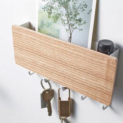 China Post-modern Highly Recommend Nordic Wall Mounted Wooden hook Key Holder Wooden customized luxury for wall for sale