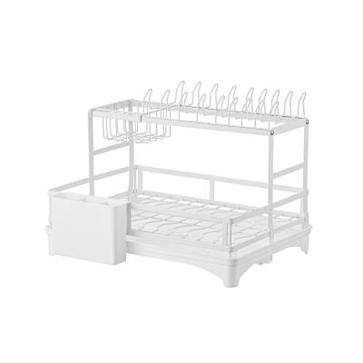 China Sustainable wholesale Stainless Steel Dish Drying Rack Cup Dish Drying Rack holder for Kitchen for sale