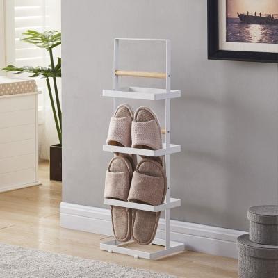 China Stable Shoe rack with high quality portable cabinet wooden iron shoe rack storage for home foldable organize for sale