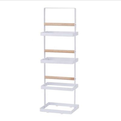 China Sustainable No Punch Standing type Shoes Storage Rack Slipper Rack For Bathroom for sale