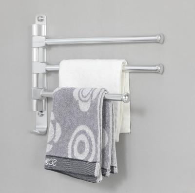 China With High Quality Multifunctional Wall Mounted Aluminum Revolving Hook Towel Rack for sale