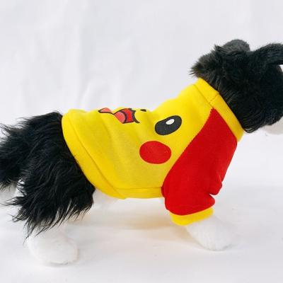 China Pikachu Sustainable Pet Soft Fleece Wholesale Pet Spring Winter Dog Apparel for sale