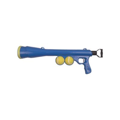 China Sustainable Ball Shoot Gun Toy Interactive Pet Training Tennis Launcher Dog Toy for sale