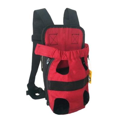 China Breathable Outdoor Adjustable Pet Front Bag Pet Dog Walking Travel Carrier Backpack for sale