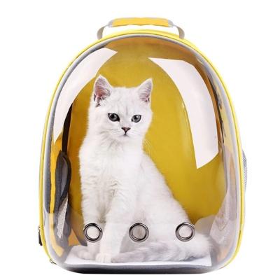 China Breathable Pet Carrier Travel Cat Carrying Capsual Dog Carriers Backpack Portable Transparent Travel Bag for sale