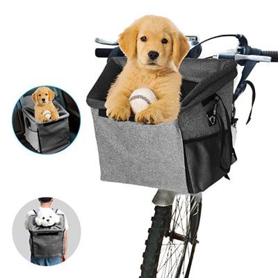 China Sustainable Backpack Pet Travel Carrier Dog Bike Basket for sale