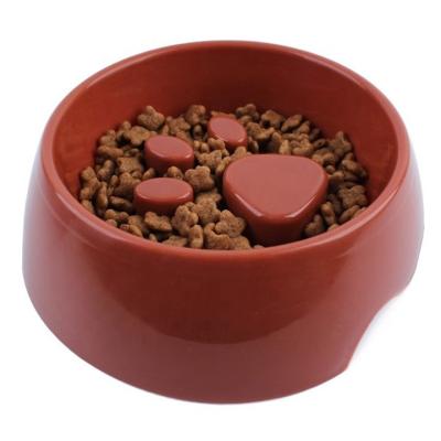 China Newest Viable Professional Portable Pet Paw Print Dog Accessories Slow Bowl for sale