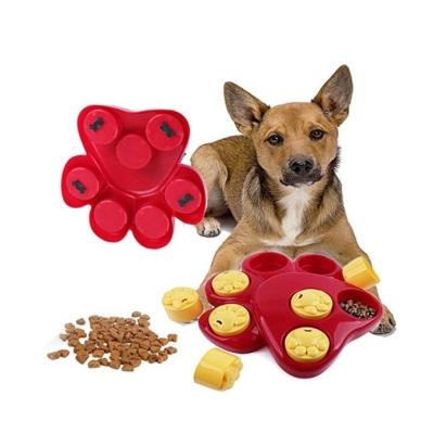 China New Design Skin Cat Training Puzzle Connector Plastic Spot Search Treat Dog Activity I.Q Toy Viable for sale