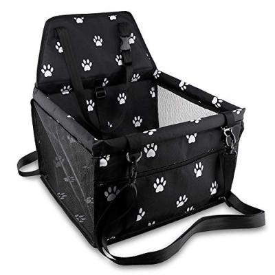 China Breathable Pet Car Booster Seat Travel Carrier Cage, Breathable Folding Soft Washable Oxford Travel Bags for Dogs Cats or Other Small Pets for sale