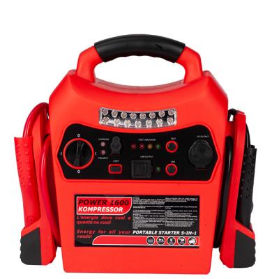 China 4 in1 12v Jump Starter With Air Compressor Multi-functional Power Station Emergency Car Jump Starter for sale