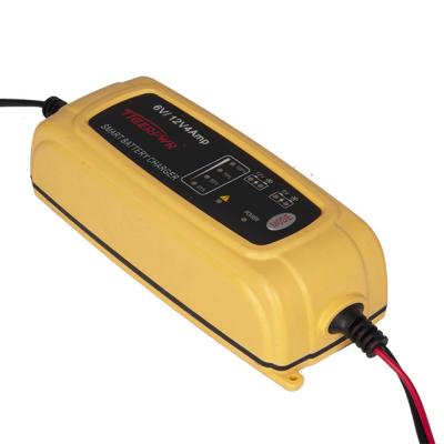 China Made in China Custom Led Display 12V/4A 6V/2A Smart Car Emergency Battery charger for sale