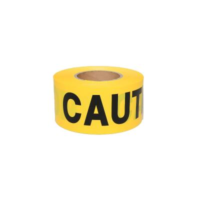 China yellow and black waterproof barricade tape precaution tape produced by zhongji.china for sale