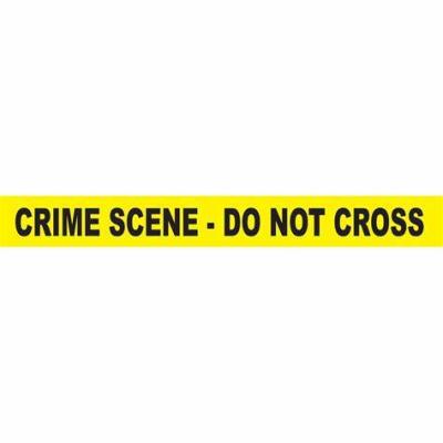 China Non Adhesive Crime Scene PE Yellow Precaution Tape for sale