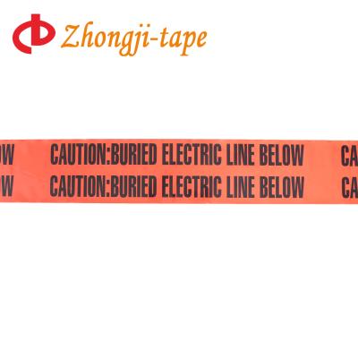 China Non Adhesive Printed Utility Power Line Caution Underground Service Marker Tape for sale