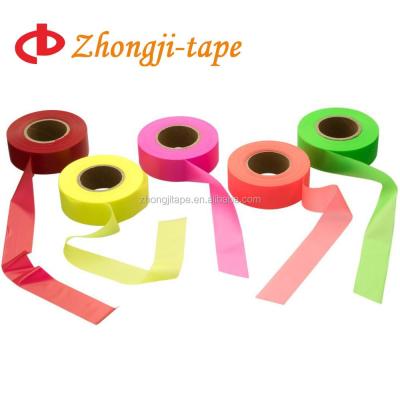 China Non-adhesive colored PVC trail-marking tape for sale