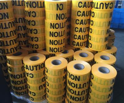 China Non Adhesive Professional Porcelain PE Tape Caution Tape Hazard Warning Tape for sale