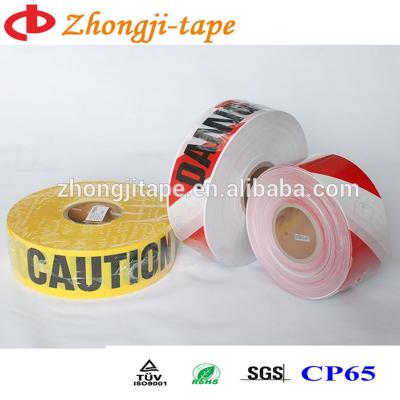 China Non adhesive experienced supplier of warning tape.PE safety warning device produced by zhongji.china for sale