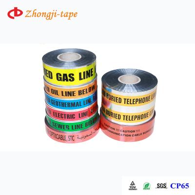 China Non Adhesive Factory Cheap Price Underground Traceable Printed Warning Device Caution Buried Fiber Optic Line Below for sale