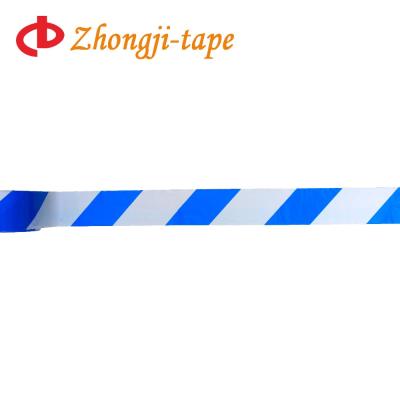 China Non-adhesive blue and white caution tape for sale