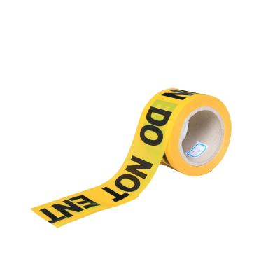 China Hot Selling Non Adhesive PE Hazard Barricade Tape Printed Warning Etc. precaution produced by zhongji.china for sale