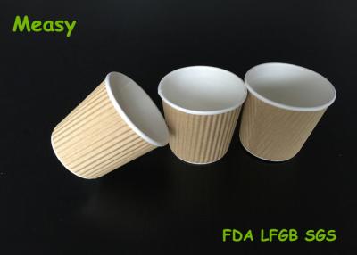 China 4Oz Disposable Kraft eco friendly disposable cups For Starbuck Cofe Shop for sale