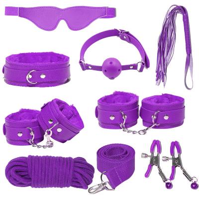 China SM Procuct 8 Pcs Nurse Uniform Cosplay SM Nurse Series Leather BDSM High Quality Bondage Set Sexy Nurse Style SM Toys for sale