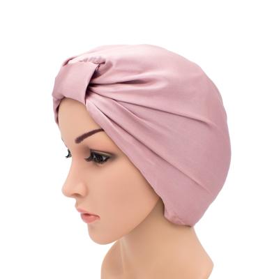 Cina Spring, Summer, Autumn And Winter Women Girl Spring, Summer, Autumn And Winter 100%100silk Adult Night Sleep Hat With Lace in vendita