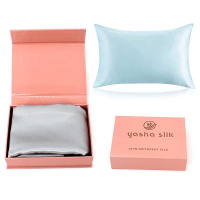 China Custom 100% natural 19mm mulberry silk pillowcase anti-static for hair and skin with hidden zipper mulbery silk pillowcase Te koop