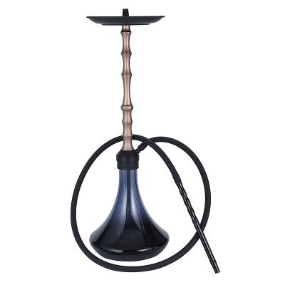 China Aluminum High-end Design Style Hookah Aluminum Alloy Luxury Russian German Shisha Big Size for sale