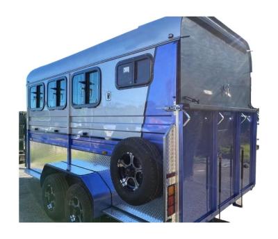 China Take Horse Factory Direct Sales Customized Assemblable Horse Transport Trailer With Windows for sale