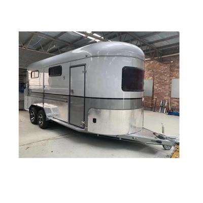 China Take Horse Hot Sale Standard Popular High Quality 3 Horse Trailer With Live Quarters for sale