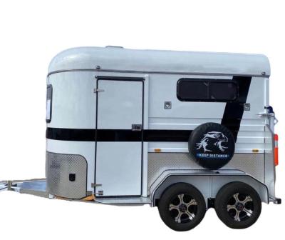 China Take Horse World-Recognized High Quality Full Size Horse Trailer 2 Horse Float With Live Quarters for sale