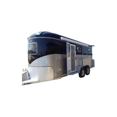 China Taking Safe And Reliable Full Size Horse Trailer Two Horse Trailers With Luxurious Decoration for sale