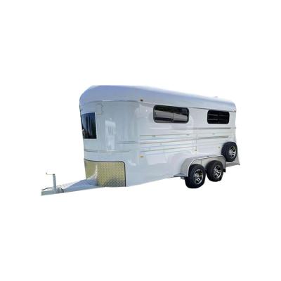 China New 2 Horse Angle Horse Fashionable Sleek Camper Float Normal Horse Trailer for sale