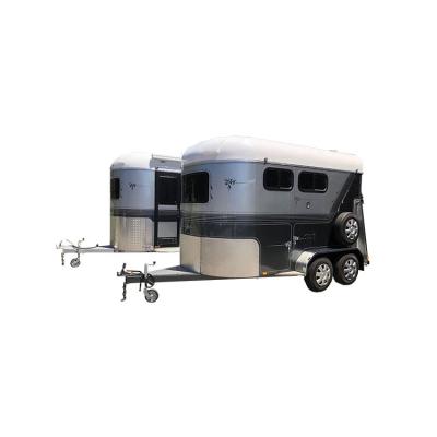 China Taking High Horse Design Best Selling Full Size Horse Trailer With Down Sliding Window for sale