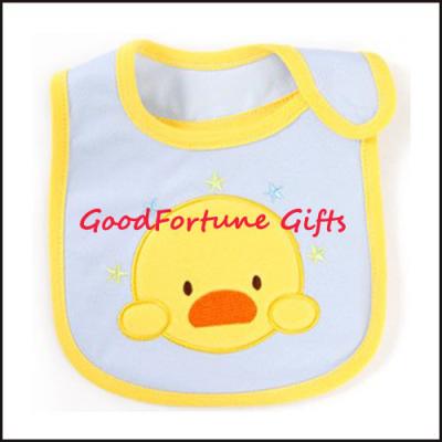 China Promotional gift printed logo Cotton Child Bibs for sale