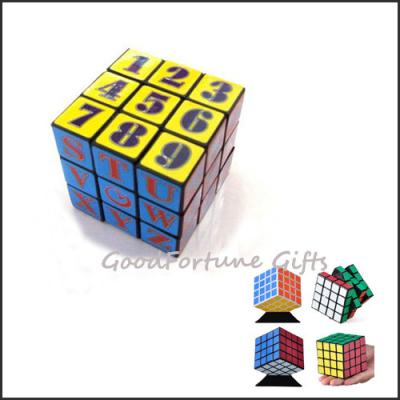 China customed logo Eco printed logo magic cube block square promotion gift toy for sale