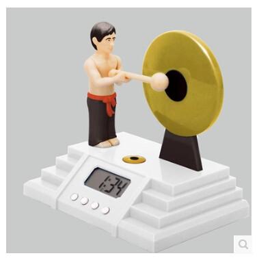 China New promotion gift 	Knock The Gong Alarm Clock creative product gift for sale