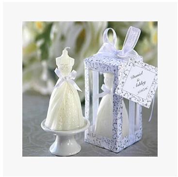 China New creative promotion gift product wedding gift party festival wedding dress candle for sale